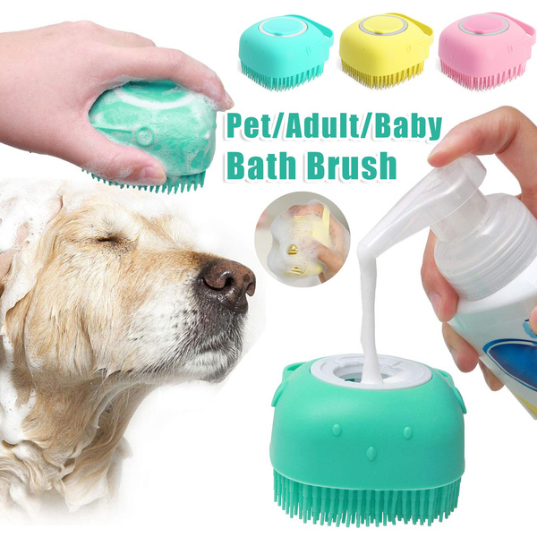 Dog Shampoo Dispenser Brush