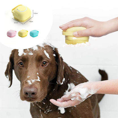 Dog Shampoo Dispenser Brush