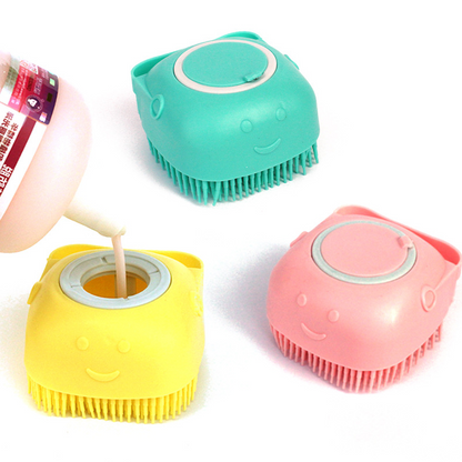 Dog Shampoo Dispenser Brush